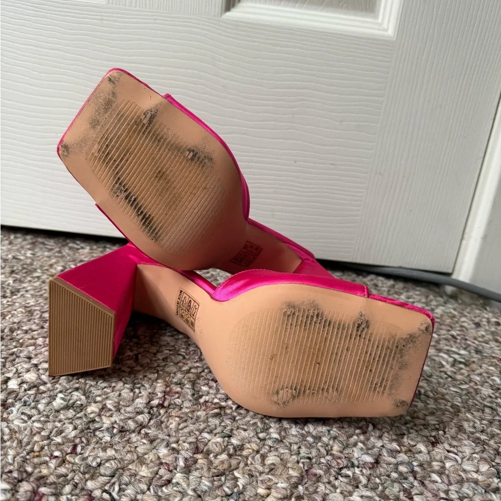 Funky Pink block Heeles - Picture 3 of 3